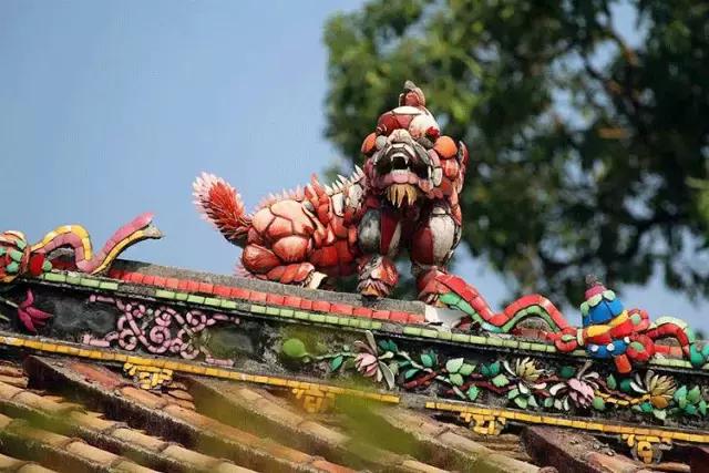 潮州嵌瓷，屋頂生花
