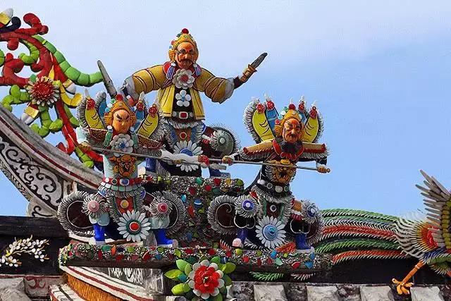潮州嵌瓷，屋頂生花