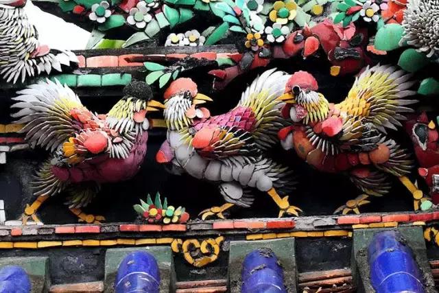 潮州嵌瓷，屋頂生花