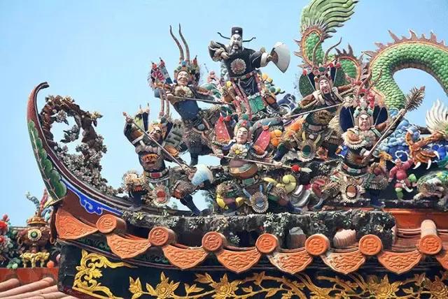 潮州嵌瓷，屋頂生花